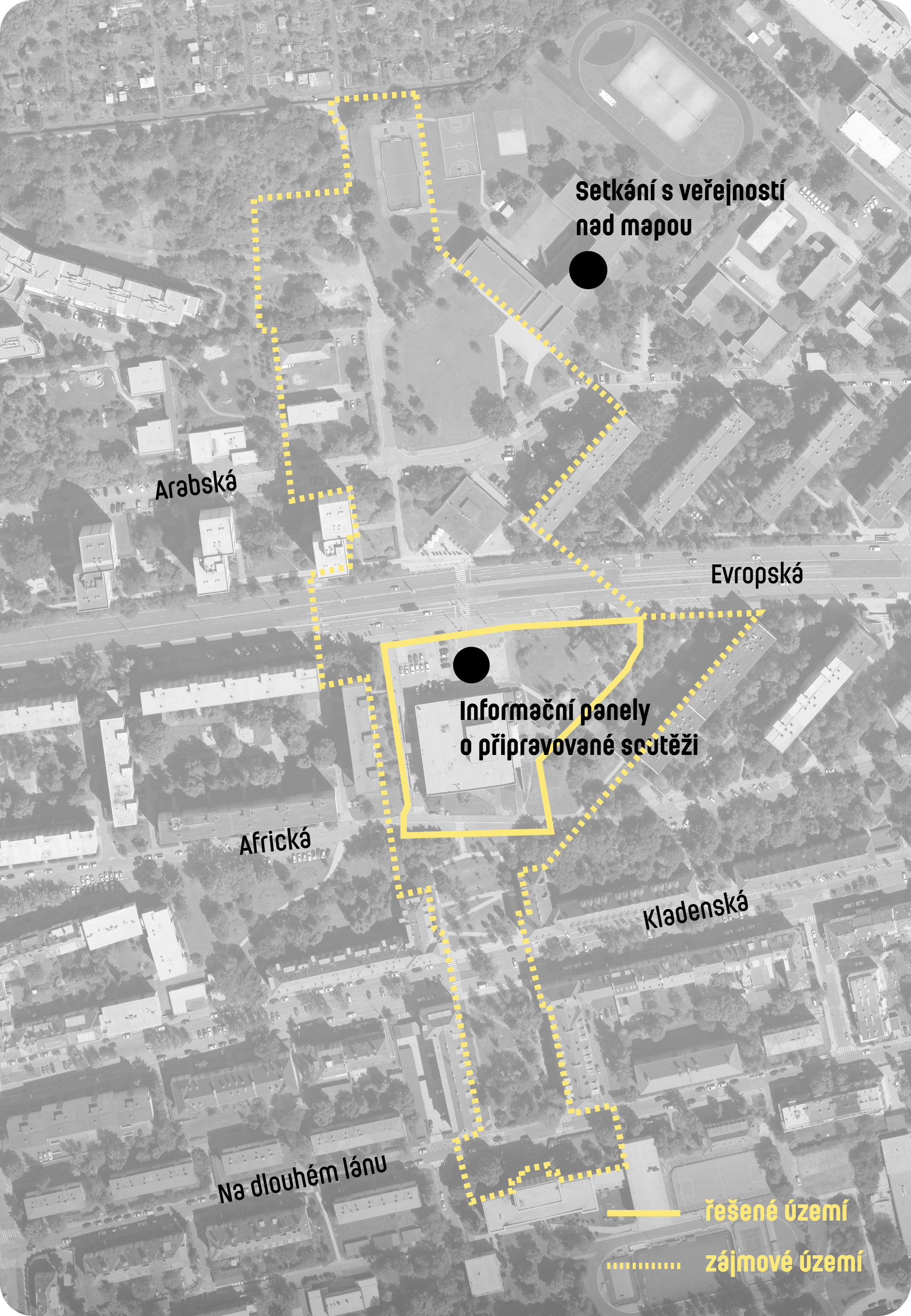 Příběh území - vymezení řešeného a zájmového území Příběh území - vymezení řešeného a zájmového území